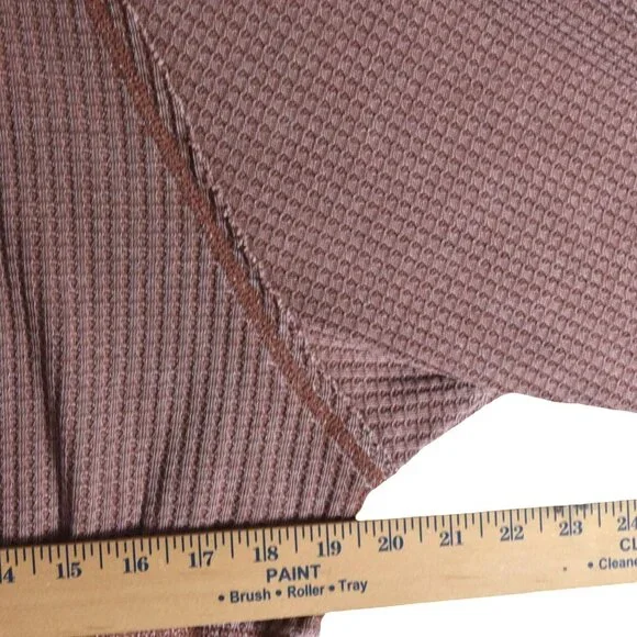 Z Supply Waffle Knit Cropped Pullover Size S Slouchy Thermal Vintage Dusty Rose - Picture 6 of 7